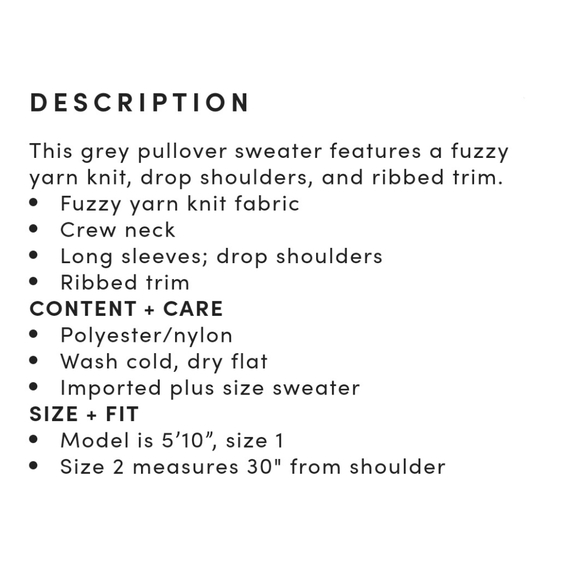 Torrid Fuzzy Pullover Sweater - Picture 3 of 5